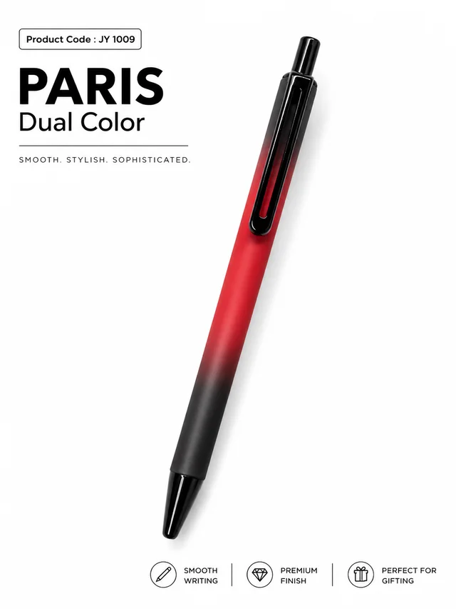 JY 1009 Paris Dual Colour Red/Black Tiktik pen