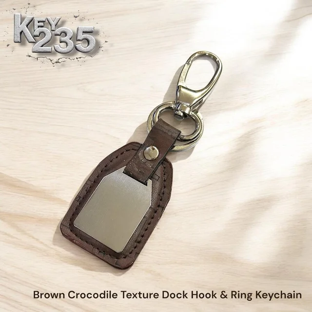 GL 235 Brown Crocodile Keychain