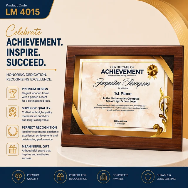 LM 4015 Wooden Medium Brick Award