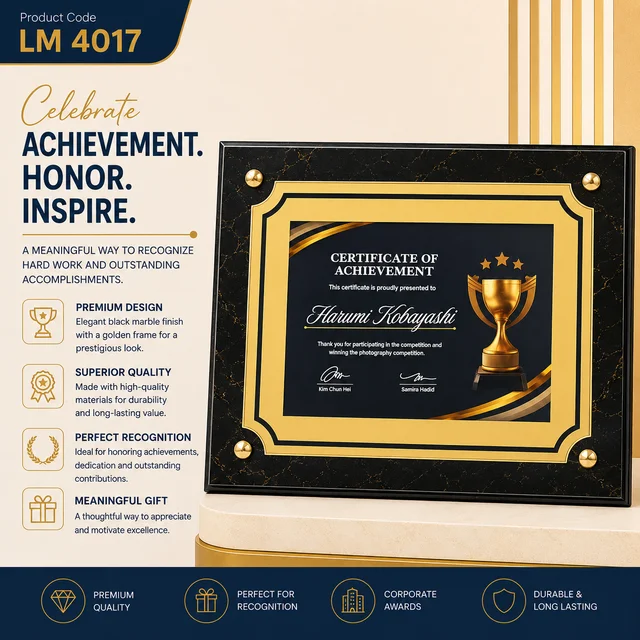 LM 4017 Wooden Medium Brick Award