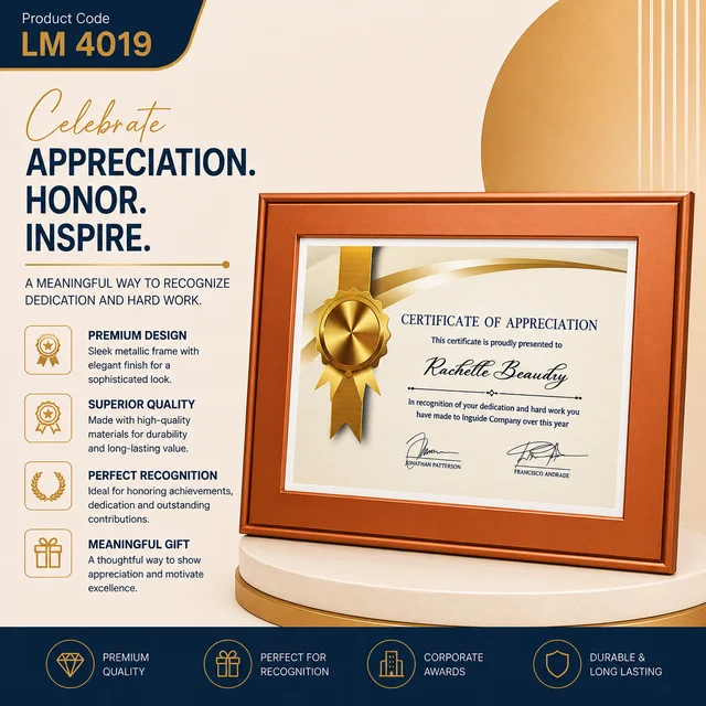 LM 4019 Premium Wooden Brick Award