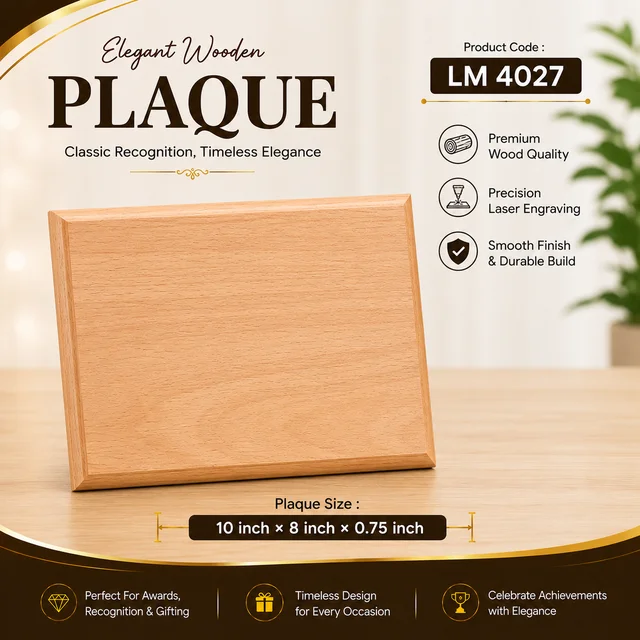 LM 4027 Elegant wooden Plaque