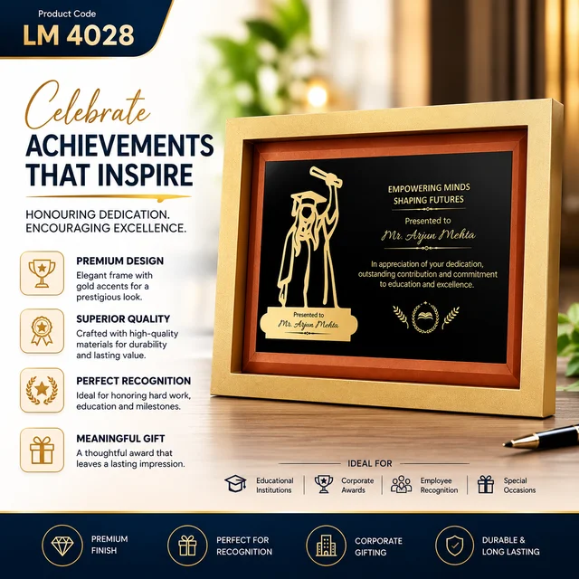 LM 4028 Premium Wooden Award