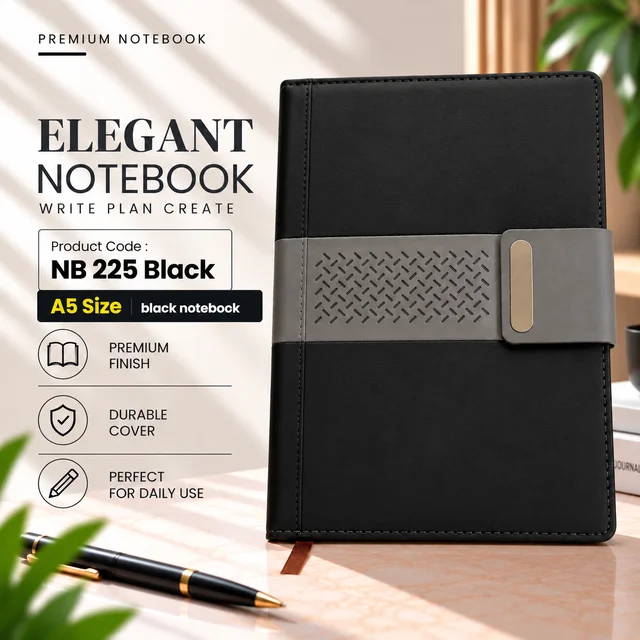 NB 225 Premium Black/Tan notebook