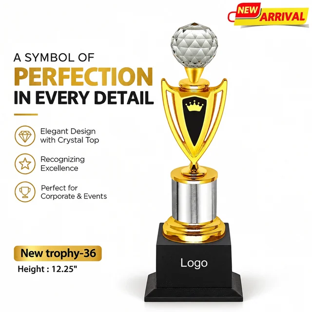 New Trophy-36 Elegant Designer Trophy