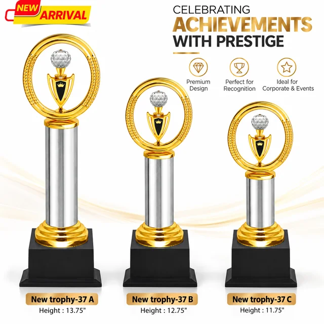 New Trohy-37 Elegant Three size of Trophy