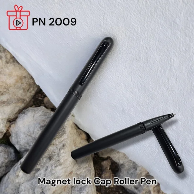 PN 2009 Magnetic Lock Cap - Black, Metal Pens