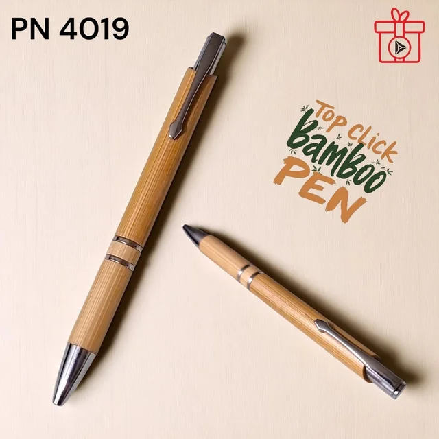PN 4019 Top click bamboo pen