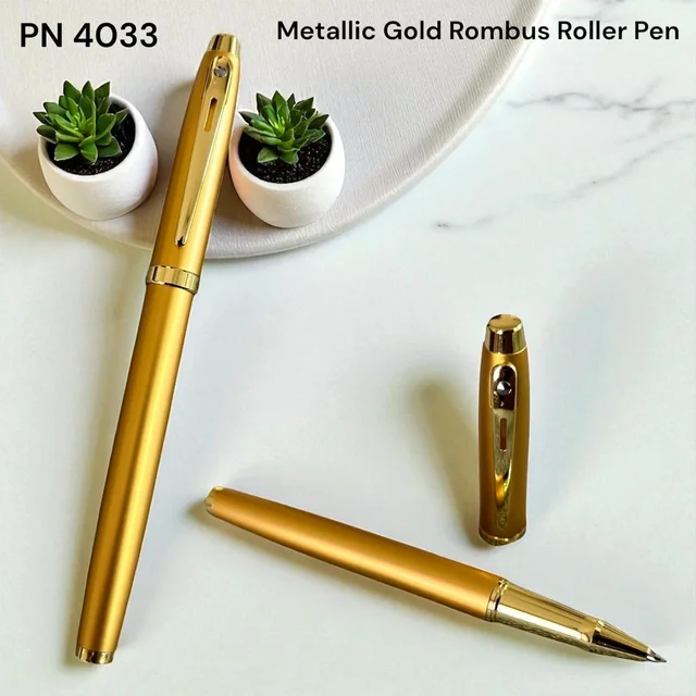 PN 4033 Metallic Gold roller pen