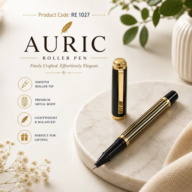 RE 1027 Shining Black/Gold SL Roller pen