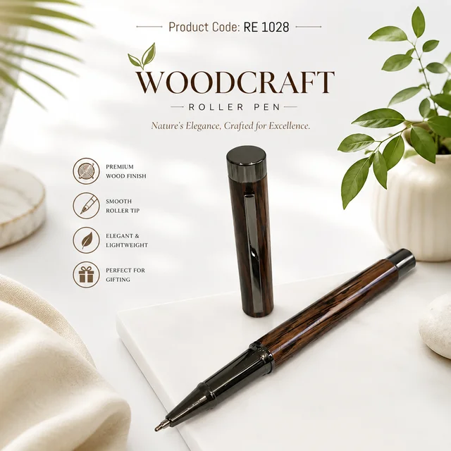 RE 1028 Full Wood GM Roller Pen