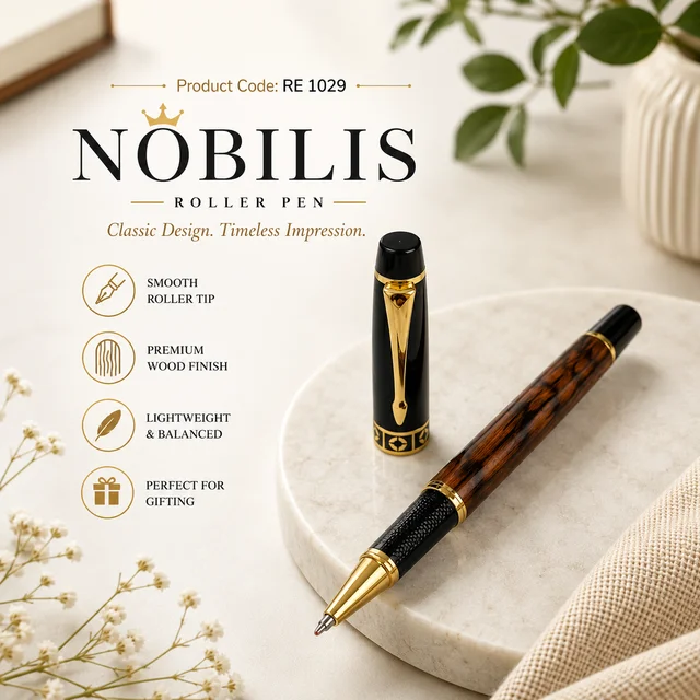 RE 1029 Shining Wood Roller Pen