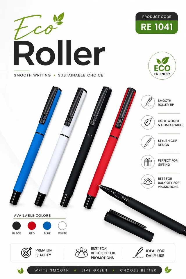 RE 1041 Eco Roller (Black,Red,blue,white)