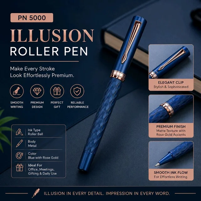 PN 5000 Elegant blue design ball pen