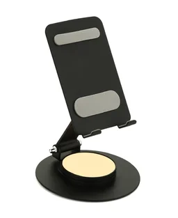 ST 95 Mat Black 360 degree Rotation Multi Angle Full Foldable Mobile Stand