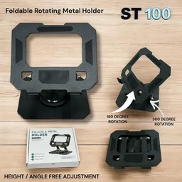 ST 100 Multiangle & Foldable Mobile cum iPad Stand