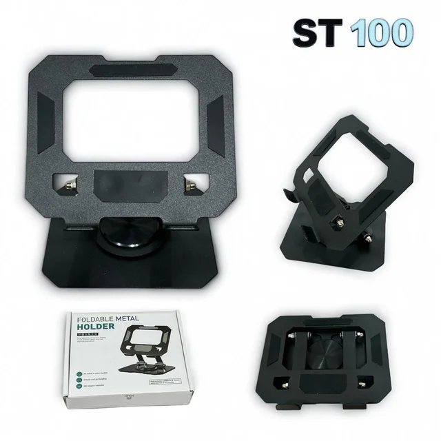 ST 100 Multiangle & Foldable Mobile cum iPad Stand