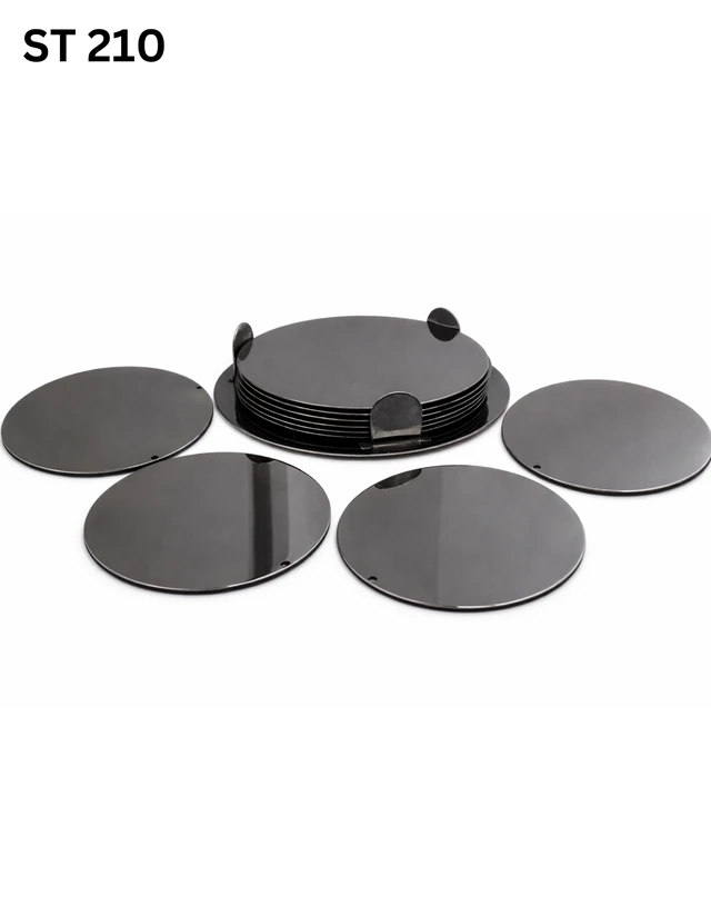 ST 210 Gun metal 6 plates coaster