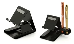 ST 96 Black Mobile Stand with 2 Pen Holder Slot Attachment