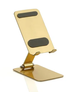 ST 90 Metal Full Fold Multi Angle Gold Finish Mobile Stand