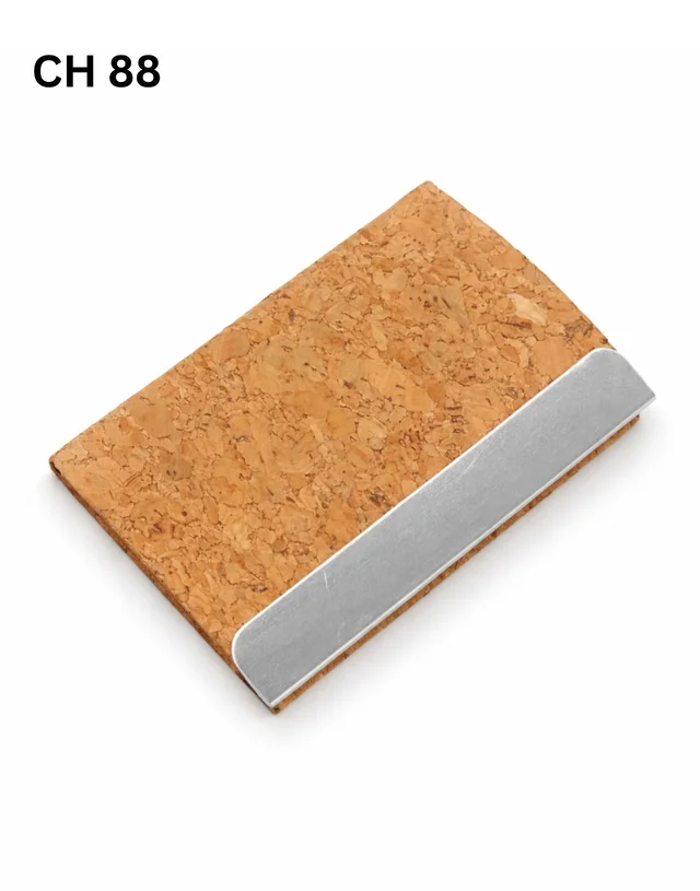 CH 88 Cork / silver cardholder