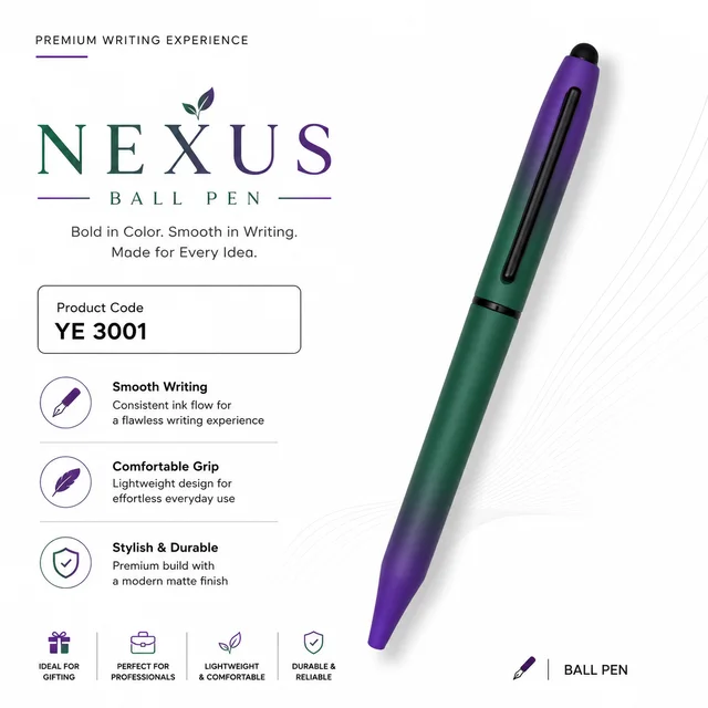 YE 3001 Cross Peacock Green ball pen