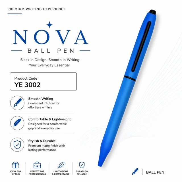 YE 3002 Cross sea blue twist ball pen