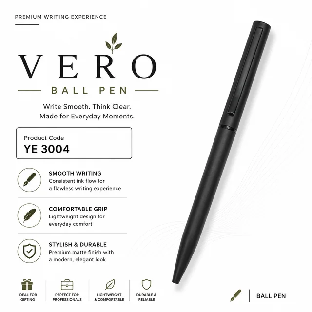 YE 3004 Black Twist ball pen
