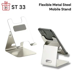 ST 33 Steel Mirror Finish Flexy Mobile Stand