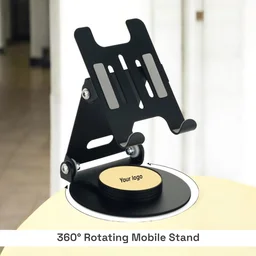 ST 53 (360 degree Rotating Double Foldable Mobile cum Tablet Stand)