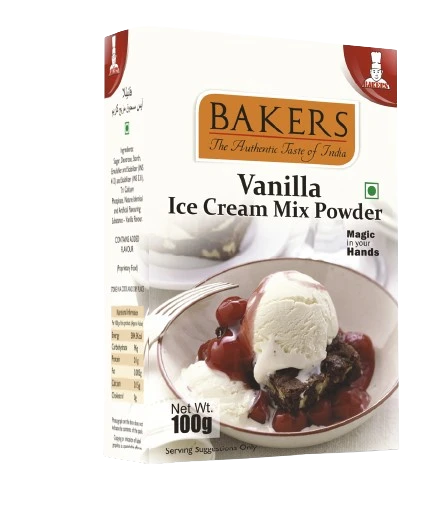 Bakers Venilla Ice Cream Mix Powder, வெனிலா ஐஸ் கிரீம் மிக்ஸ் பவுடர் - 100 g