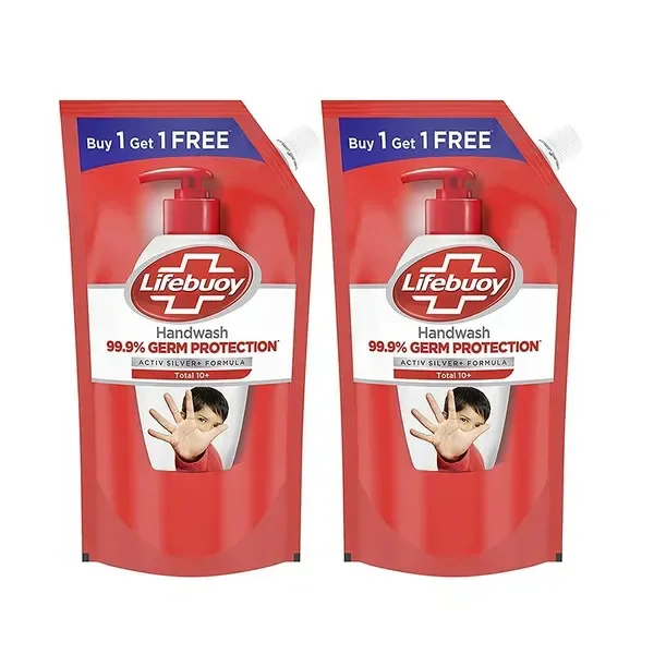 Lifebuoy Germ Production Top 10 Handwash refill ( Buy 1 Get 1 Free) - 750 ml