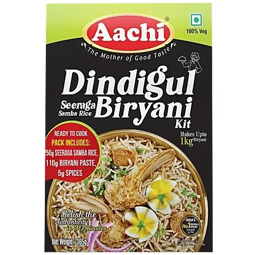 Aachi Dindigul Basmati Biryani Kit (Aachi Royal Semiya Payasam Mix -100g Free) - 365 g