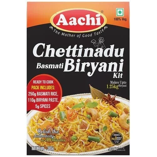 Aachi Chettinadu Basmati Biryani Kit (Aachi Royal Semiya Payasam Mix -100g Free) - 36 g