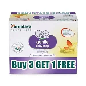 Himalaya Gentle Baby Soap 75 g (Pack of 4) - 300g