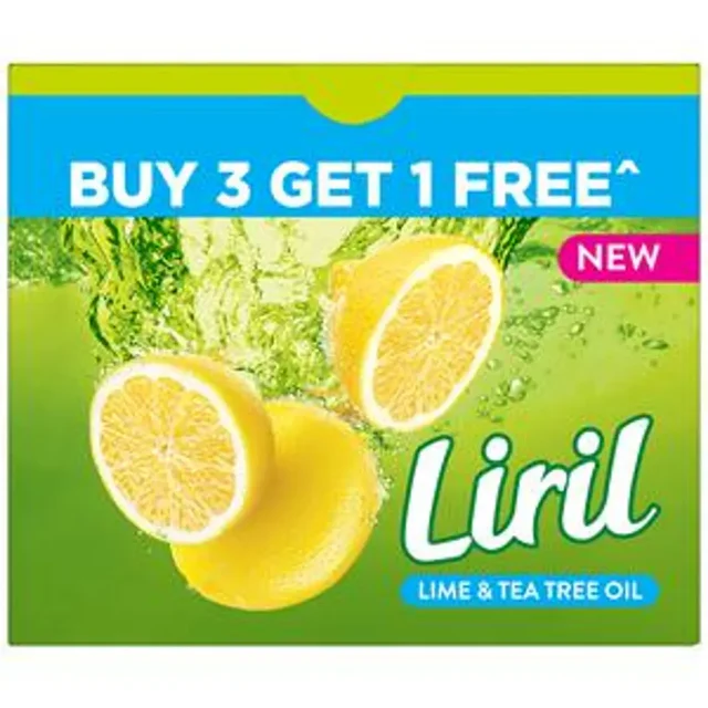 Liril Lime & Tea Tree Oil Soap 75g + 25g (Pack of 3) - 100g