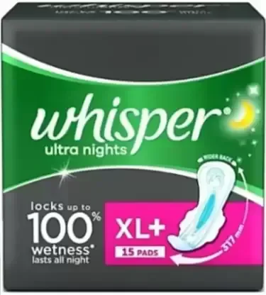 Whisper Ultra Nights XL+ Wings (15pc) - 1 Box