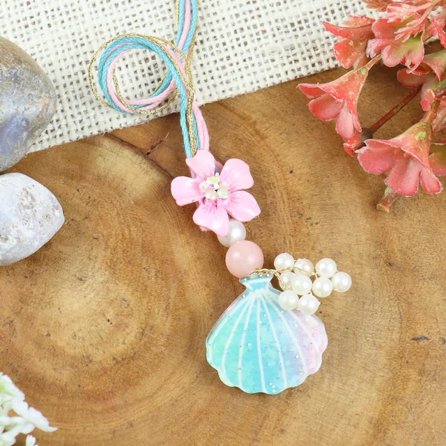 Shell And Flowers Lumba Rakhi 