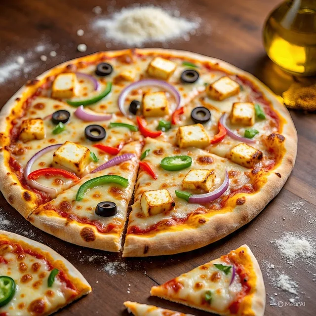 Spicy Paneer Pizza - Regular