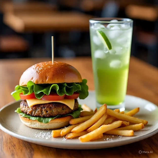 Veg Burger Combo -