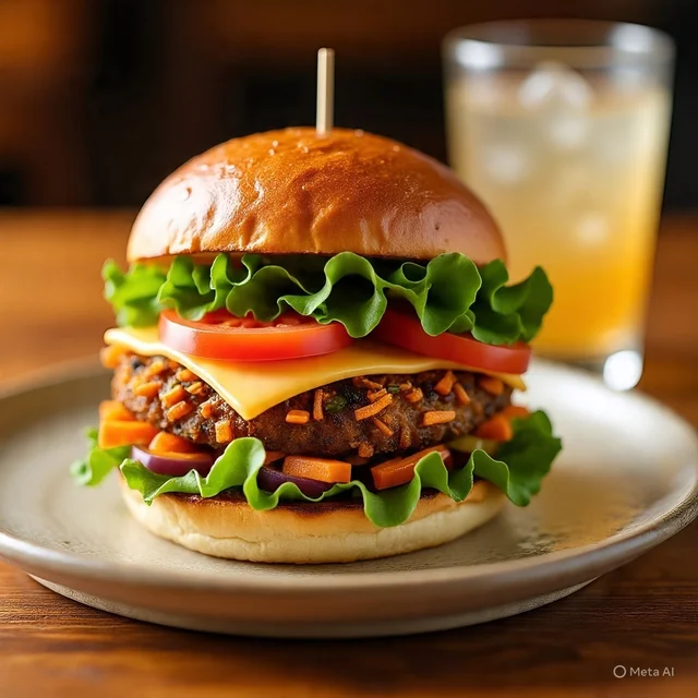 Veg Crispy Burger - Regular