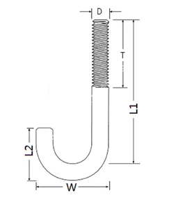 J Bolt For MS Angle (Pack of 100)