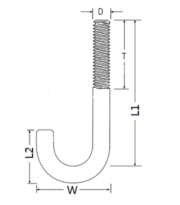 J Bolt For MS Angle (Pack of 100)