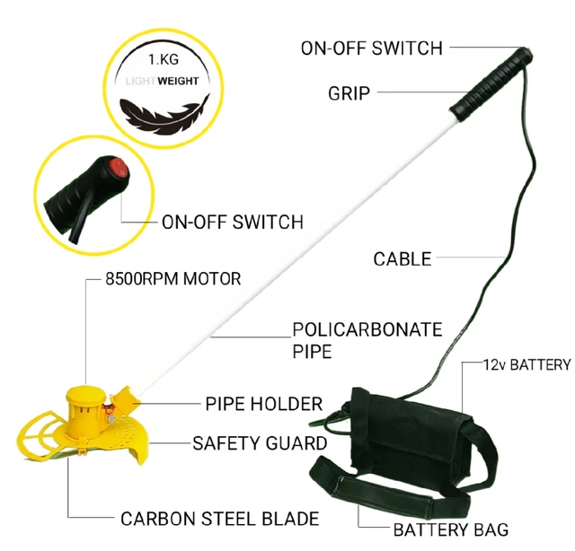 Battery Operated Grass Cutter (Without Battery) (out of stock)
