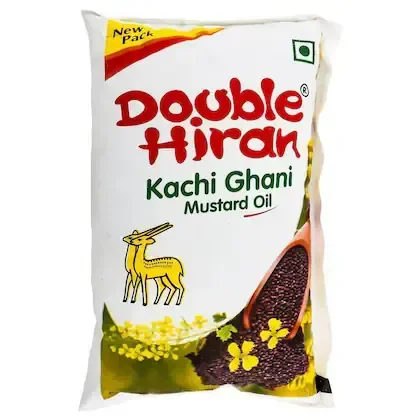 Double Hiran Kanchi Ghani Mustard Oil 1 L - 1L