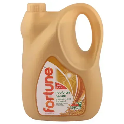 Fortune Rice Bran Health Physically Refined Rice Bran Oil 5 L - 5L