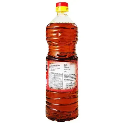 Patanjali Kachi Ghani Mustard Oil 1 L (Bottle) - 1L
