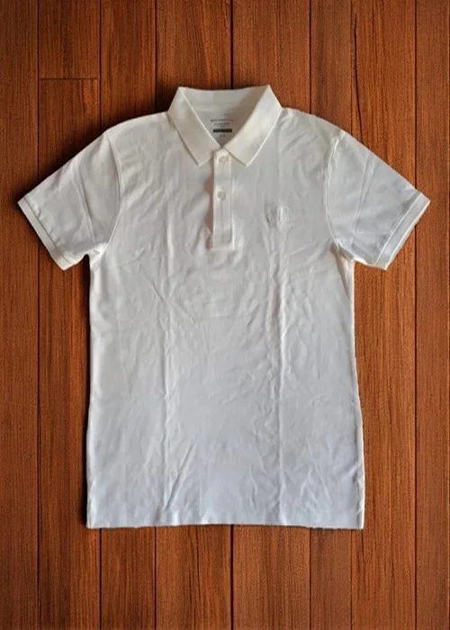 Plain matte cotton polos, premium quality.
