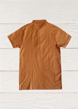 Maxzone Box pack POLO 3250 Plain matte cotton polos with premium quality. - BROWN