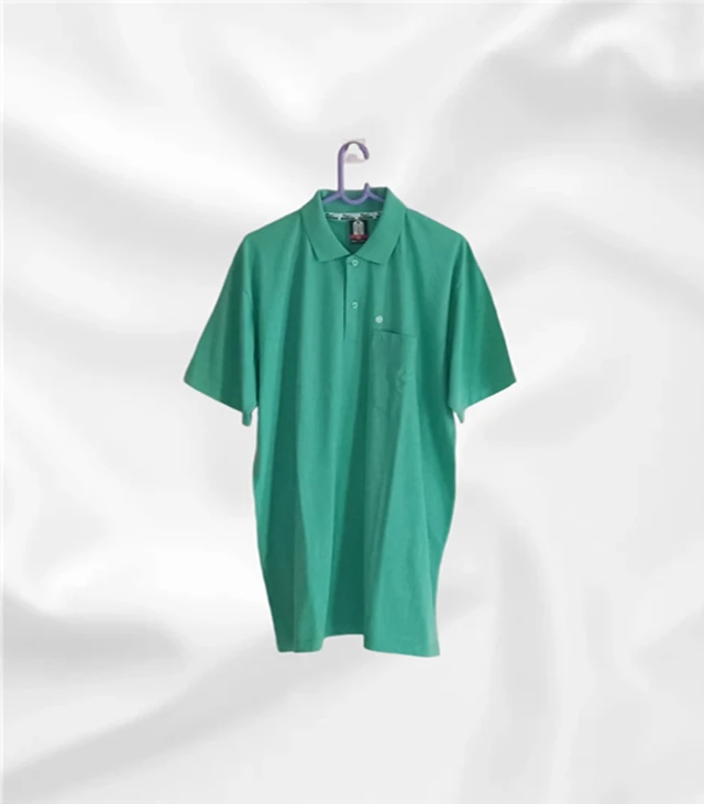 Soft mulmul cotton tshirt with pocket / collar neck
